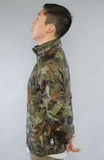 LRG Core Collection The Core Collection Windbreaker in Olive Camo 