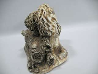 Morel Mushrooms Carved Ceramic Sculpture ALLAN GOBLES  