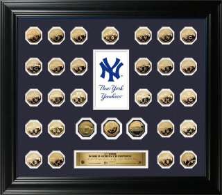 New York Yankees World Series 24KT Gold 30 Coin  