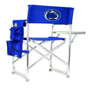 Picnic Time Penn State University Navy Sports Chair with Embroidered 