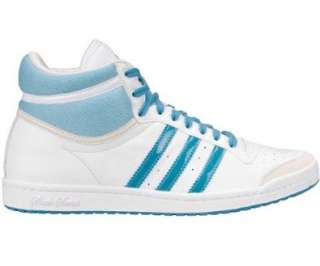 Adidas Top Ten HI Sleek   Weiß Leder Damen Sneaker Schuhe  