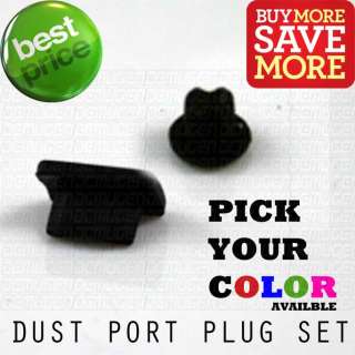 BLACK Micro USB & 3.5mm Headphone Anti Dust Port Plug Sets U PICK 