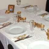 Tischdeko Goldene Hochzeit 50 Jahre komplette Tischdekoration
