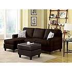 Reversible Sectional Sectionals Microfiber Sofa and FREE Ottoman 