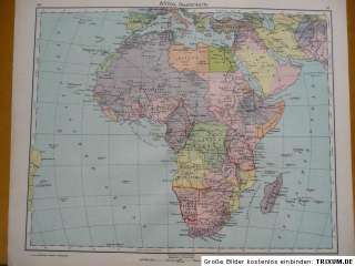 Afrika, Staatenkarte, Georg Westermann 1931  