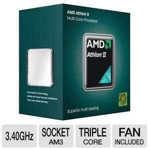 AMD Athlon II X3 460 ADX460WFGMBOX Processor   Triple Core, 1.5MB L2 