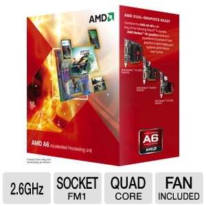 AMD A6 Series AD3650WNGXBOX Quad Core A6 3650 APU   4MB L2 Cache, 2 