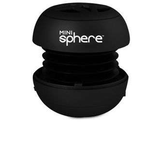 Quikcell QSPHERE053W Mini Sphere Wired Pop Up Speaker   Black at 