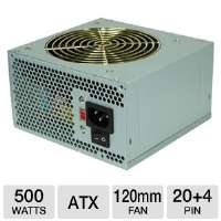 Coolmax / V 500 / 500 Watt / ATX / 120mm Fan / SATA Ready / 20/24 Pin 