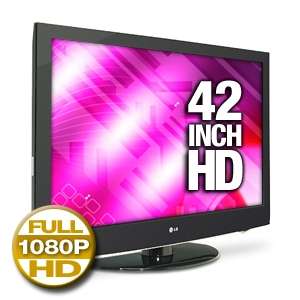LG 42LH30 42 LCD Full HDTV   1080p, 1920 x 1080, 500001 Dynamic, 6ms 