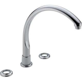 Delta Waterfall 2 Handle Kitchen Faucet in Chrome Handles Not Included 