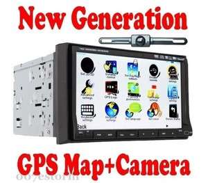 Din HD 7‘’Car Stereo DVD Player GPS TV FM BT+Free Cam  