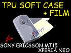 White Soft Gel Skin TPU Case Cover for Sony Ericsson Xperia Neo MT15i 
