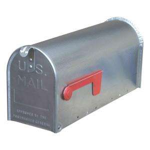 Gibraltar Mailboxes Premium Aluminum Post Mount Rural Mailbox   Mill 