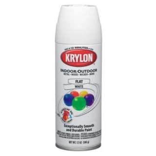 Krylon 12 oz. Interior/Exterior Flat Spray Paint K05150200 at The Home 