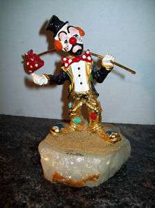 1986 RON LEE HOBO HITCHHIKER CLOWN, SIGNED MINT  