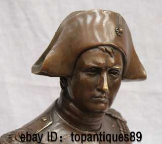   geschnitzte Statue Frankreich Kaiser Napoleon Bonaparte Kopf Büste