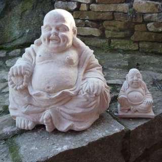 Buddha mit dickem Bauch frostfest Steinfigur Feng Shui  