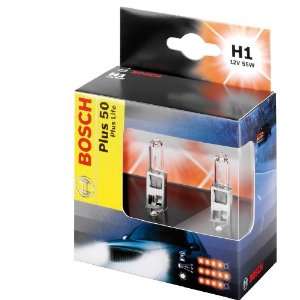 Bosch Autolampe H1 Plus +50 Plus Life 12V/55W Doppelbox  