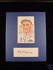 RUBE MARQUARD AUTOGRAPH CUT MATTED WITH PEREZ STEELE