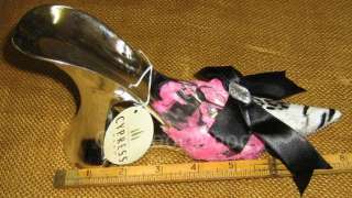 Decorative Black & White Shoe Wine Bottle Holder NEW  
