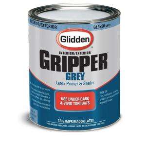 Glidden Gripper 1 Qt. Latex Gray Interior/Exterior Primer GL 3250 04 