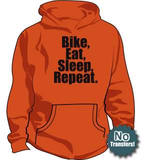 Bike Eat Sleep Bicycle Cycling Racing New Funny Hoodie  