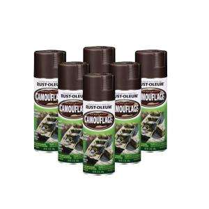   Camouflage Earth Brown Spray Paint (6 Pack) 182710 
