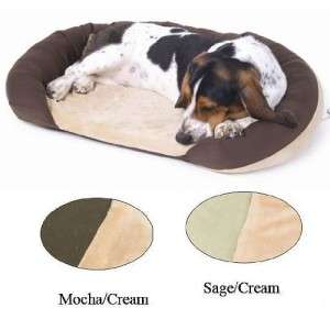 Heated Thermo Bolster Dog Pet Bed SM 25x18 Sage  