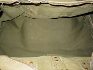 VTG Gokeys Pre Orvis Canvas & Leather Extra Large Duffle Bag Hunting 