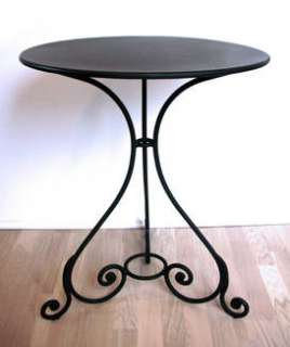 edler schmiedeeiserner Tisch ∅ 64 cm (auch Garten) black NEU in 