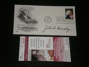 JOHN B.CONNALLY SIGNED AUTOGRAPH 1ST DAY COVER (d.1993)  