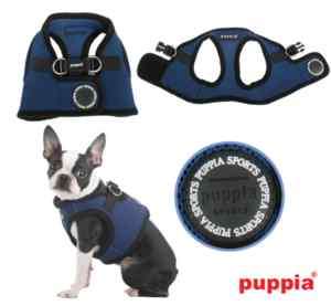 Puppia Step In Mesh Vest Dog Harness Royal Blue Navy  