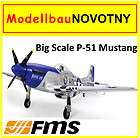 FMS Big Scale P 51 Mustang V6 blau PNP ohne Akku/RC