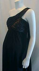   One Shoulder Maternity Dress 2X Plus Formal Military Ball Gown  