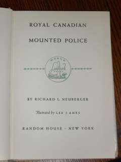 Vintage 1953 ROYAL CANADIAN MOUNTED POLICE HBDJ book  