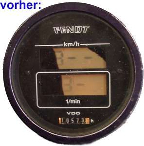 VDO Reparatur Fendt Digitaltraktormeter Display Ø100mm  
