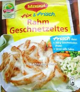 MAGGI RAHM GESCHNETZELTES GEFLÜGEL KALB (2,34€/100g)  