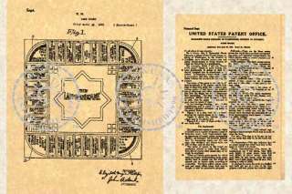 Landlords Game (Monopoly) Patent   1924 #084.5  