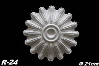 Deckenrosette Dekorrosette Rosette Stuck 21 cm, R 24  