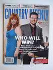 REBA McENTIRE BLAKE SHELTON 4/4/11 Country Weekly TOBY KEITH 