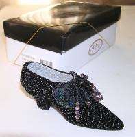   Style Collectible Shoe Figurine Starlight Noir NIB Crystals Blk  