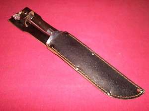 Old Mexican Figure Head Bowie Knife 12 in. Nice  