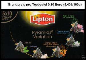 LIPTON Tee   Selection Mix 50 Pyramiden Teebeutel in eine Box  
