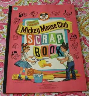 MICKEY MOUSE CLUB SCRAP BOOK DISNEY 1955 UNUSED  