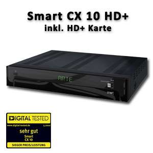 Smart CX 10 HD+ HDTV Receiver inkl. HD+ Karte, CX10 GUT  