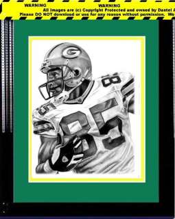 GREG JENNINGS LITHOGRAPH POSTER IN PACKERS JERSEY #1  