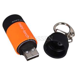 Rechargeable 25LM USB LED Torch Lamp Light Pocket Flashlight ABS 