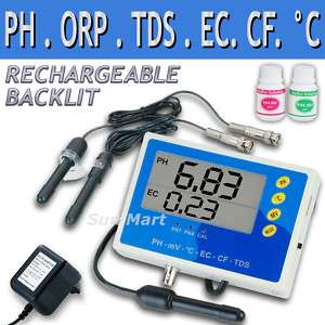 pH ORP EC TDS Wassertester Thermometer Tester Meter LED  