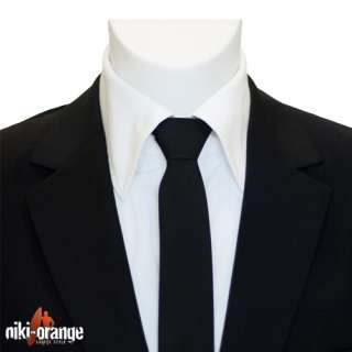 niki orange® schmale Krawatte Tie Krawatten 33 Farben  